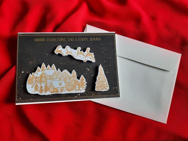 Weihnachtskarte "Merry Everything"